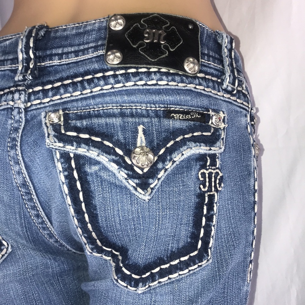 Y2K MissMe Flap Pocket Bootcut Jean Sz: 28